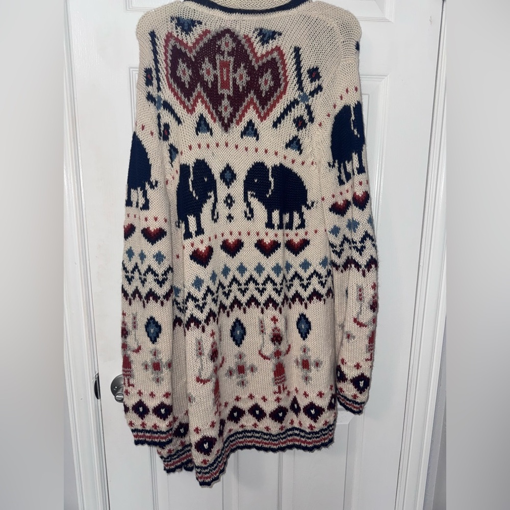 Calypso St. Barth 100% Alpaca Knit Cardigan - Picture 3 of 5
